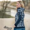 French Terry sommersweat IJsbloemen Borduurstof | Glitzerpüppi – nachtblauw/wit,  thumbnail number 7