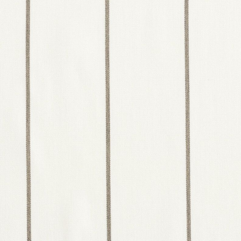 Outdoorstof Canvas Fijne strepen – wit/lichtgrijs,  image number 1