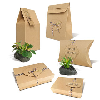 Geschenkdozen-set Kraft karton, 