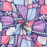 Katoenpopeline Patchwork | Poppy Fabrics – jeansblauw/pink,  thumbnail number 3