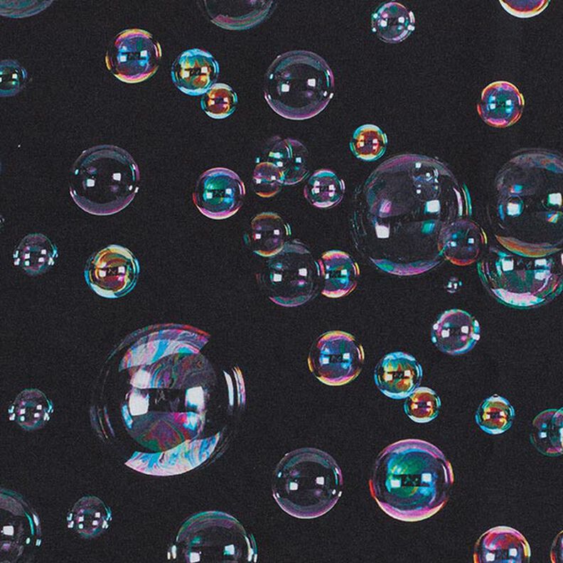 Softshell Zeepbellen Digitaal printen – zwart blauw,  image number 6