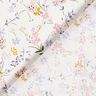 Katoenpopeline delicate bloemen – wit/lila,  thumbnail number 4