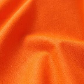 Katoenen stof Popeline Effen – neon oranje | Stofrestant 70cm, 