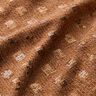 Gebreide stof glitter pailletten vakjes – karamel,  thumbnail number 2