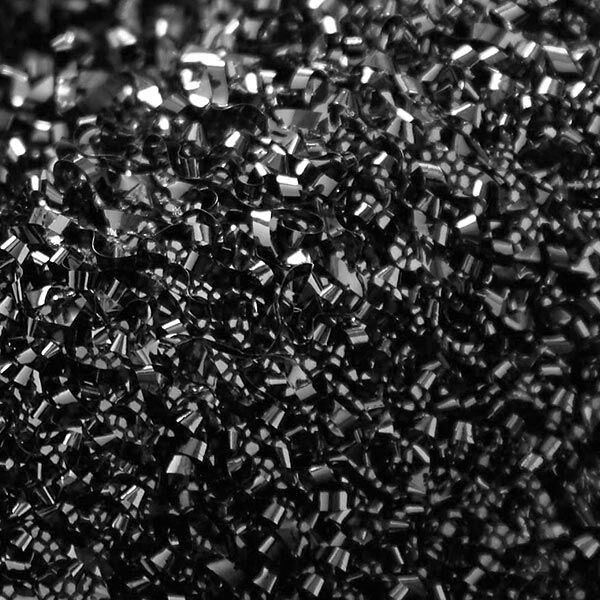 Carnavalstof tricot lametta – zwart, image number 3