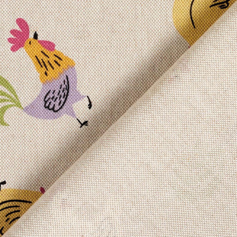 Decostof Half panama kleine kippen – natuur/wit,  image number 4