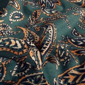 Romaniet jersey Paisley – blauwe spar/perzik sinaasappel, 