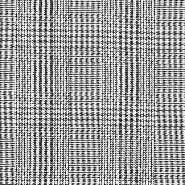 Opgeruwde geweven stof glencheck – zwart/wit,  image number 1