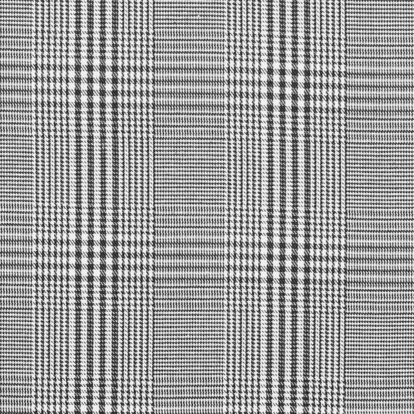 Opgeruwde geweven stof glencheck – zwart/wit, image number 1