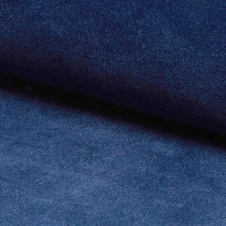 Bekledingsstof Fluweel – marineblauw,  image number 2