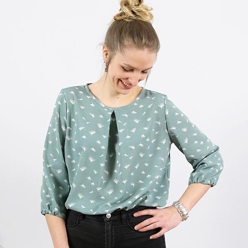 FRAU SUKI - Instapblouse met plooien, Studio Schnittreif | XS - XXL,  image number 6