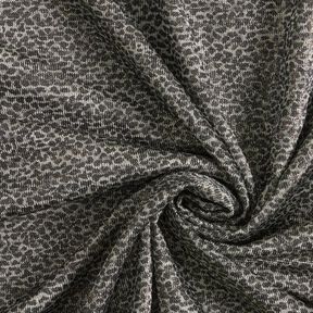 Jacquard jersey luipaardpatroon – goud metallic/grijs, 