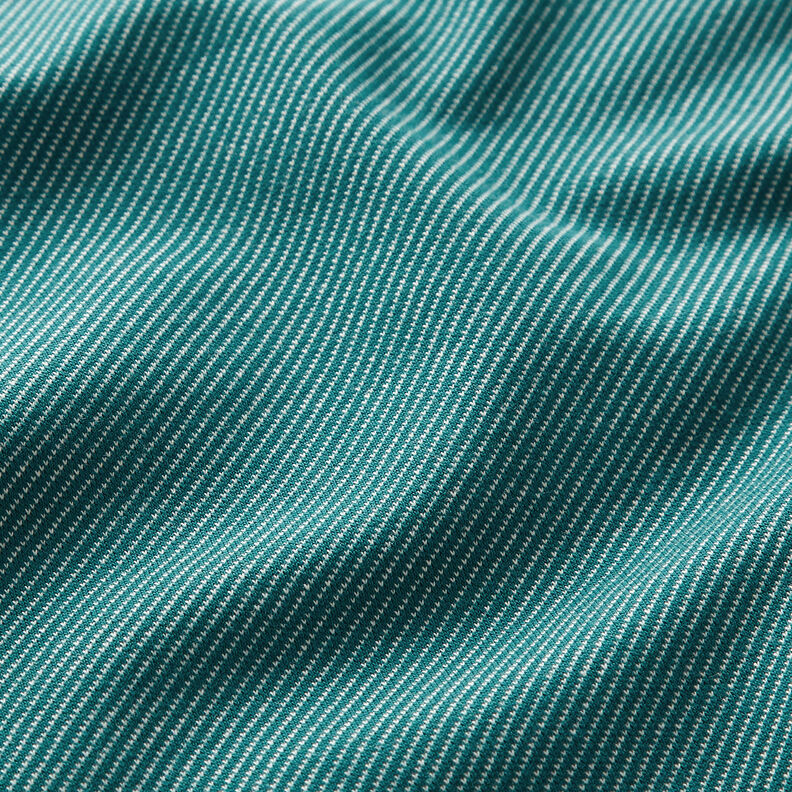 Katoenjersey Jeanslook – petroleum,  image number 2