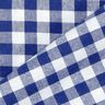 Katoenen stof Vichy ruit 1 cm – koningsblauw/wit,  thumbnail number 3