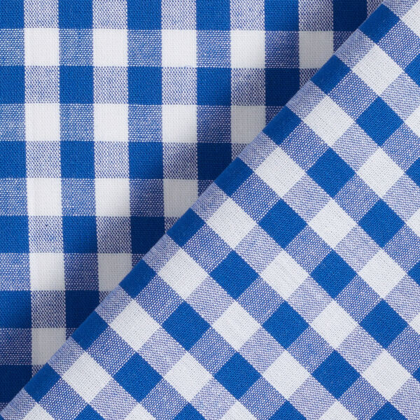 Katoenen stof Vichy - 1 cm – koningsblauw, image number 3
