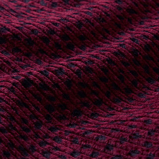 Rib luipaardprint – bordeauxrood, 
