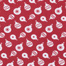 Katoenjersey kerstballen – karmijnrood,  thumbnail number 1