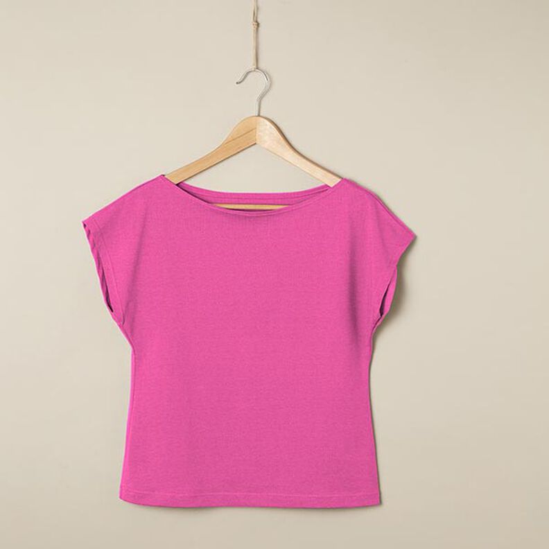 Katoenjersey Medium effen – pink, image number 6