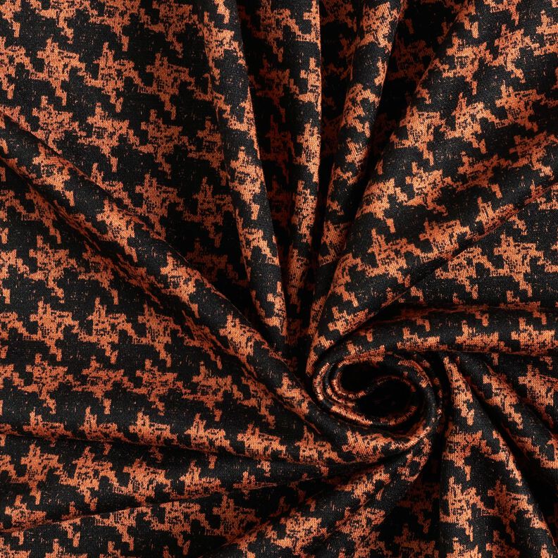 Viscosejersey – perzik sinaasappel/zwart, image number 3