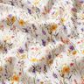 Decostof Katoenkeper Wilde bloemen – ivoor/lila,  thumbnail number 2
