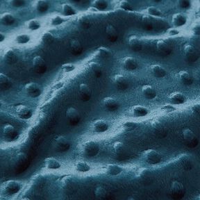 Gezellige fleece reliëfpunten – petroleum, 