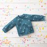 GOTS French Terry sommersweat Pinguïnfamilie Digitaal printen – jeansblauw,  thumbnail number 6