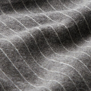 Breijacquard geruwd naaldstrepen – donkergrijs, 