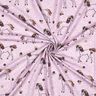 Katoenjersey Glitter bloemenpaard | Poppy Fabrics – pastelviolet/goud,  thumbnail number 3