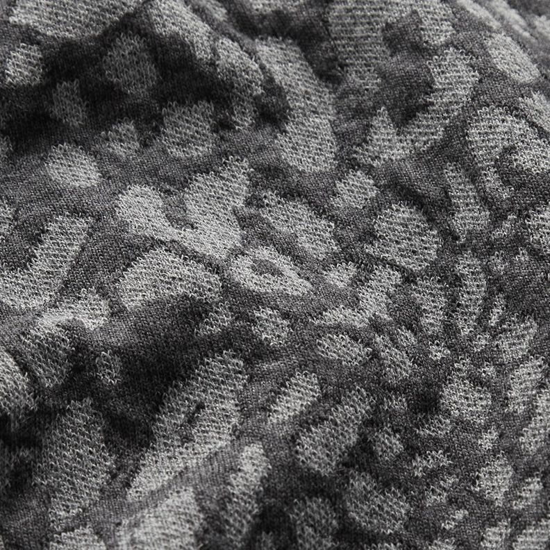 Gebreid jacquard luipaard – lichtgrijs/donkergrijs,  image number 3