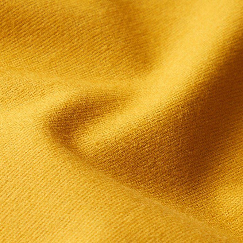 Katoenflanel Effen – mosterd,  image number 3