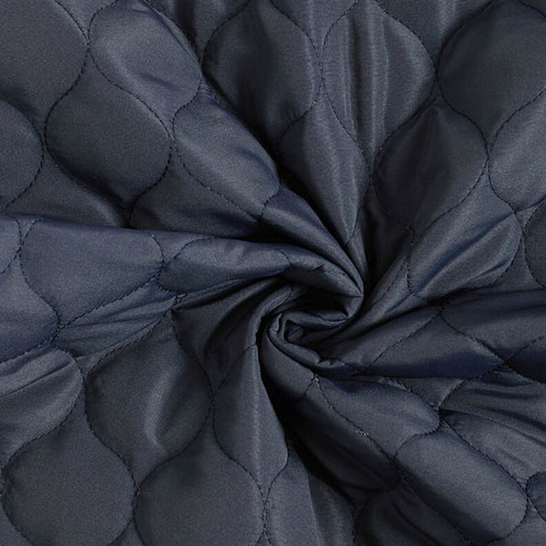 Doorgestikte stof Cirkelvormig motief – marineblauw,  image number 3
