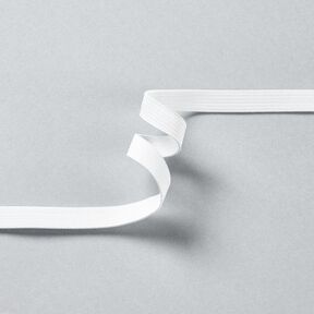 Gladde elastiekband [5 m | 10 mm] – wit, 