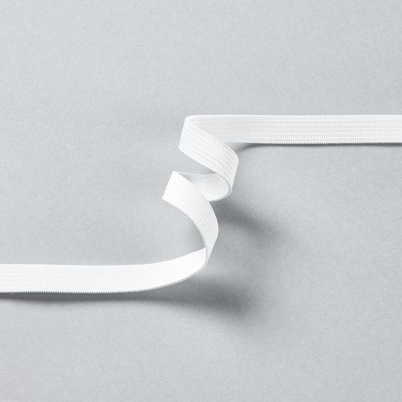 Gladde elastiekband [5 m | 10 mm] – wit,  image number 2