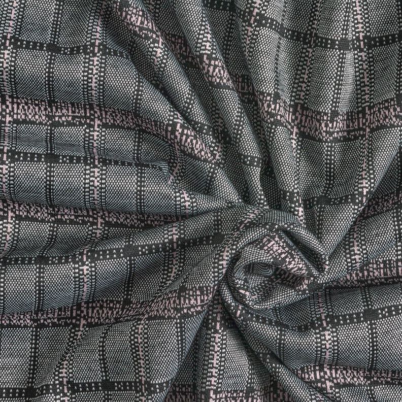 Gebreide jacquard ruit – zwart/wit,  image number 3