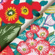 Katoenen stof cretonne  Floraal – rood,  thumbnail number 4
