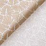 Gecoate katoen abstracte minibladeren – beige/wit,  thumbnail number 5