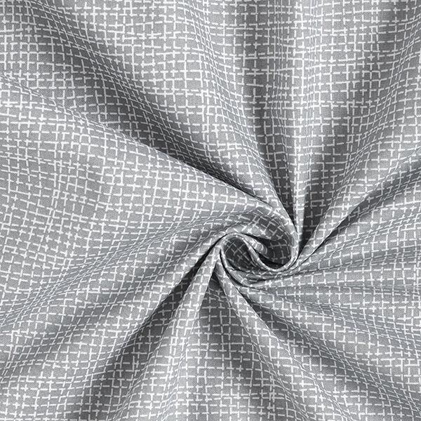 Katoenen stof Cretonne Lijnen – grijs,  image number 3