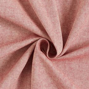 Decostof half panama Chambray gerecycled – karmijnrood/natuur, 
