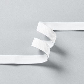 Gladde elastiekband [3 m | 15 mm] – wit, 