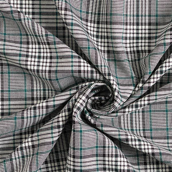 Viscosemix Glencheck groen accent – zwart/wit, image number 4