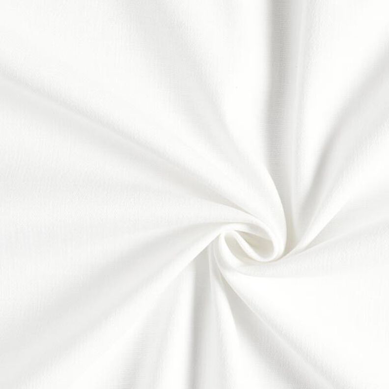 Stretch linnenstof mix – wit,  image number 1