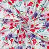 Katoenjersey Zomerbloesems digitale print – wit/intens roze,  thumbnail number 3