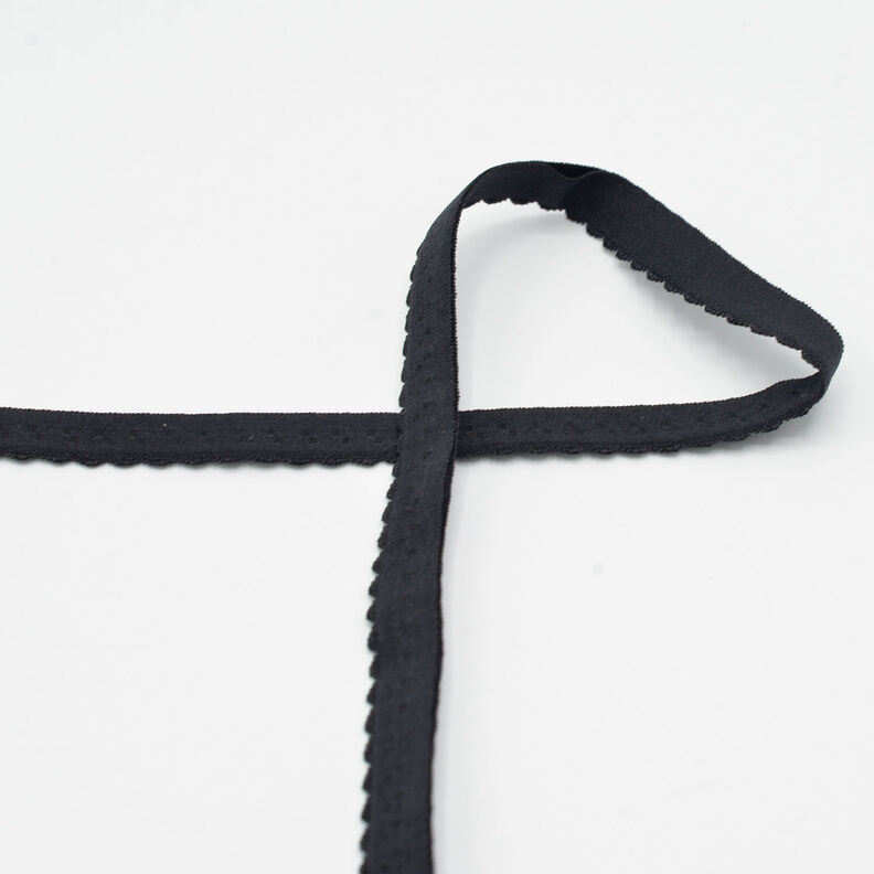 Elastisch boordband kant [20 mm] – zwart,  image number 1