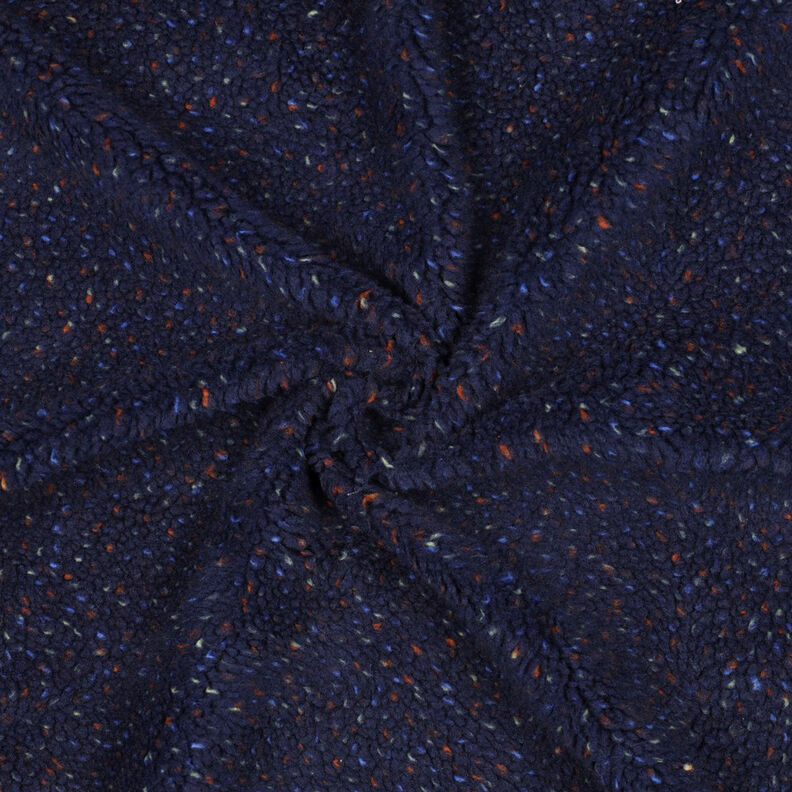 Teddy pluche Tweed Mix | Poppy Fabrics – marineblauw, image number 3