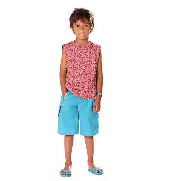 Katoenjersey Zomertattoo – neon pink, image number 7
