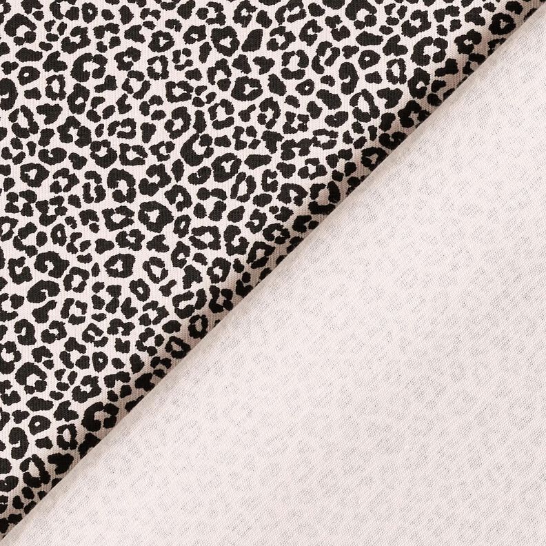 Katoenjersey Mini luipaardprint – natuur/zwart,  image number 4