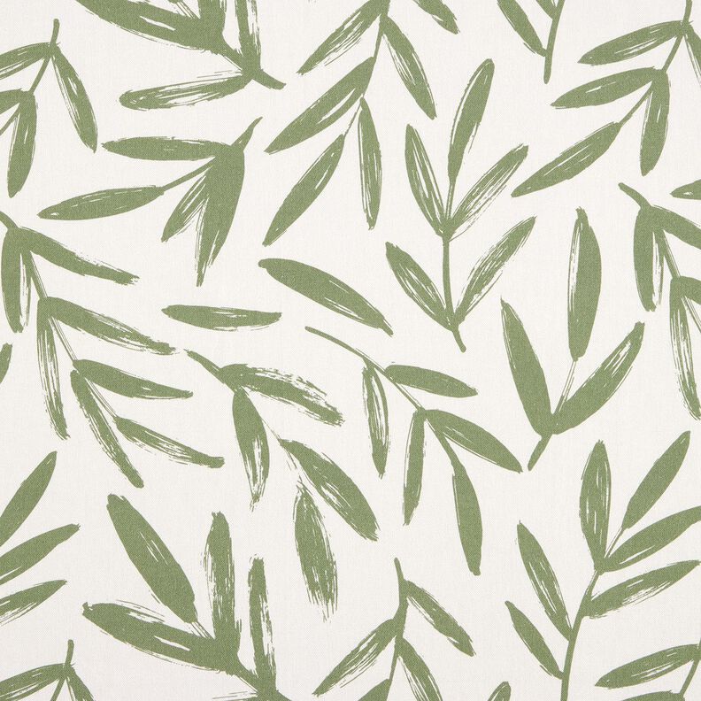 Decostof Half panama Minimalistische bladeren – pijn/natuur,  image number 1