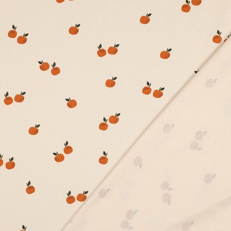 GOTS Katoenjersey Sinaasappels | Poppy Fabrics – lichtbeige/karamel,  image number 4