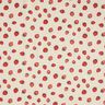 Decostof Half panama kleine aardbeien – rood/natuur,  thumbnail number 1