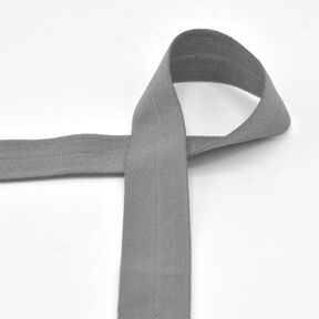 Elastisch bandje (rubberen vouw) mat [20 mm] – grijs, 